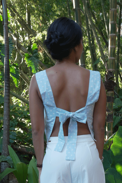 CROP TOP LOLA AZUL