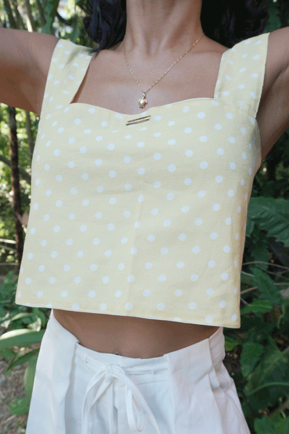 CROP TOP LOLA AMARILLO