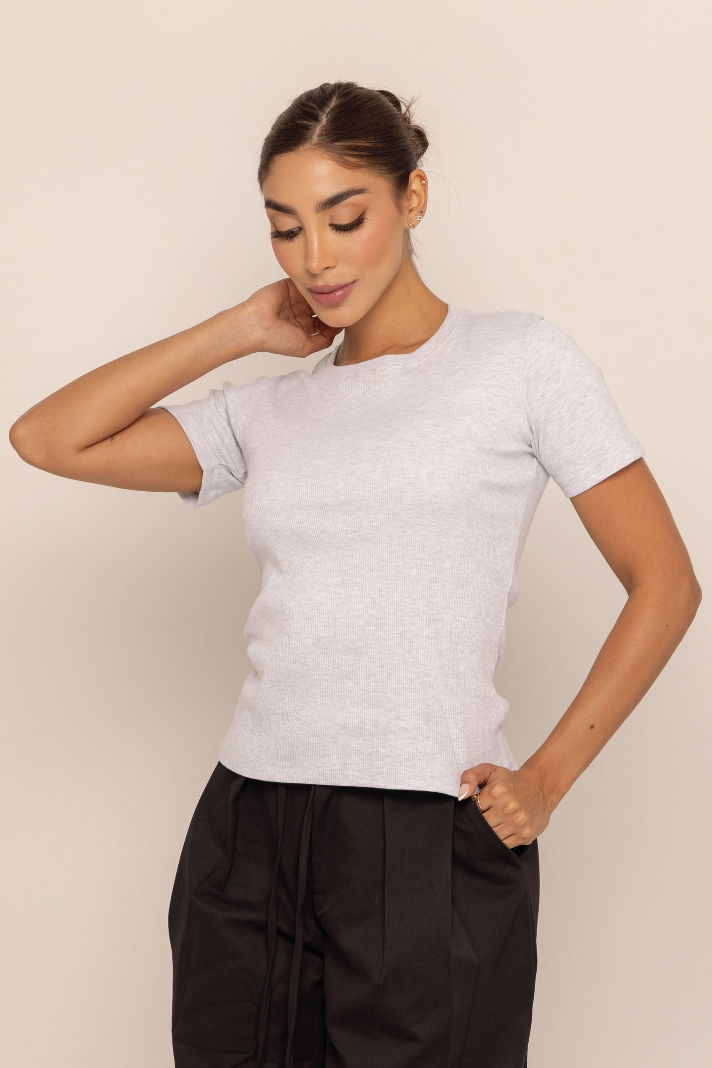 CAMISETA EMMA GRIS JASPE