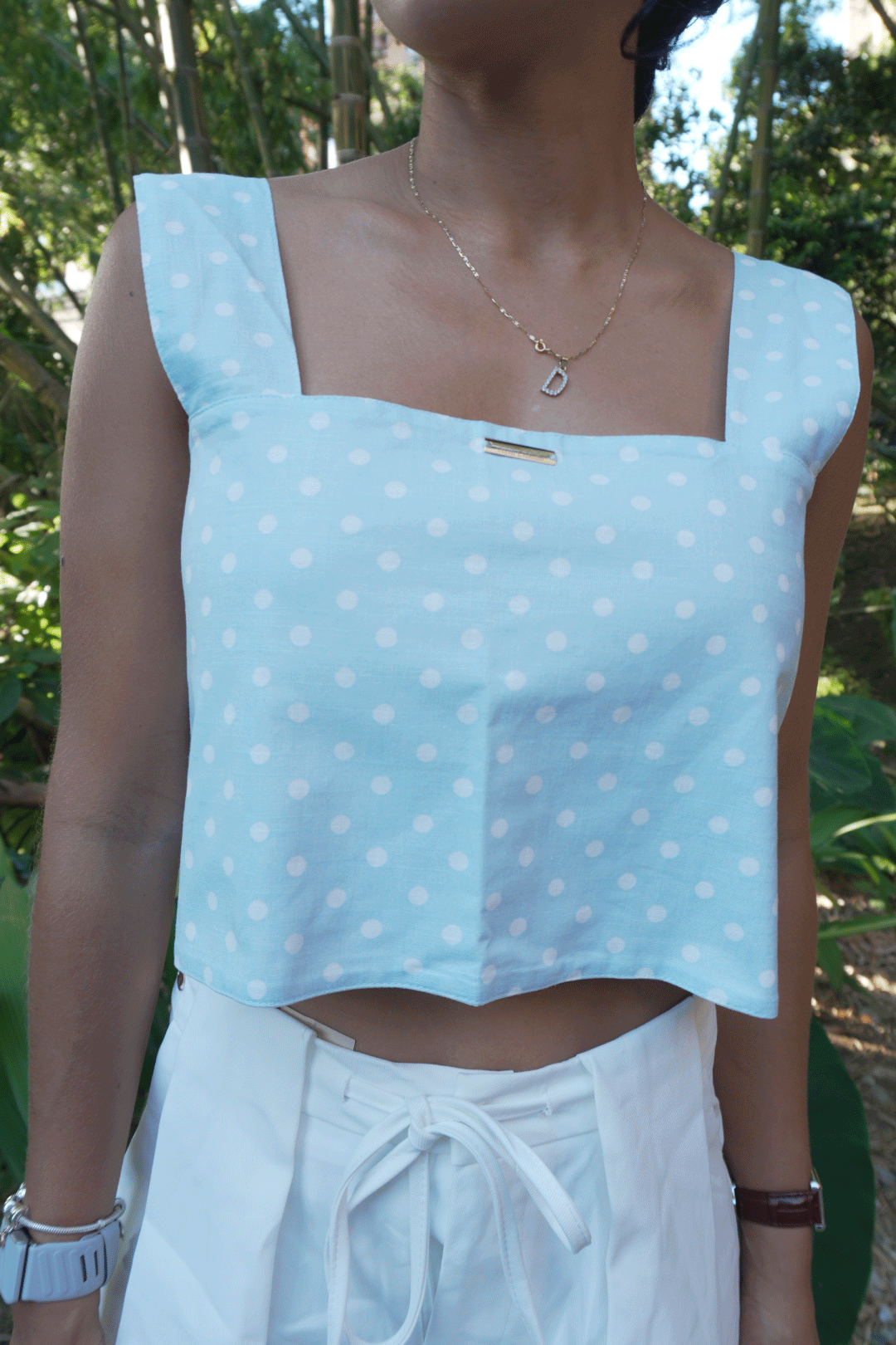 CROP TOP LOLA AZUL