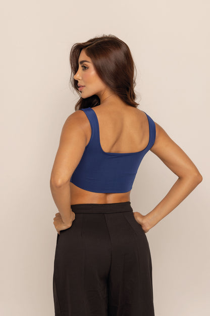 TOP FUENTE AZUL NAVY