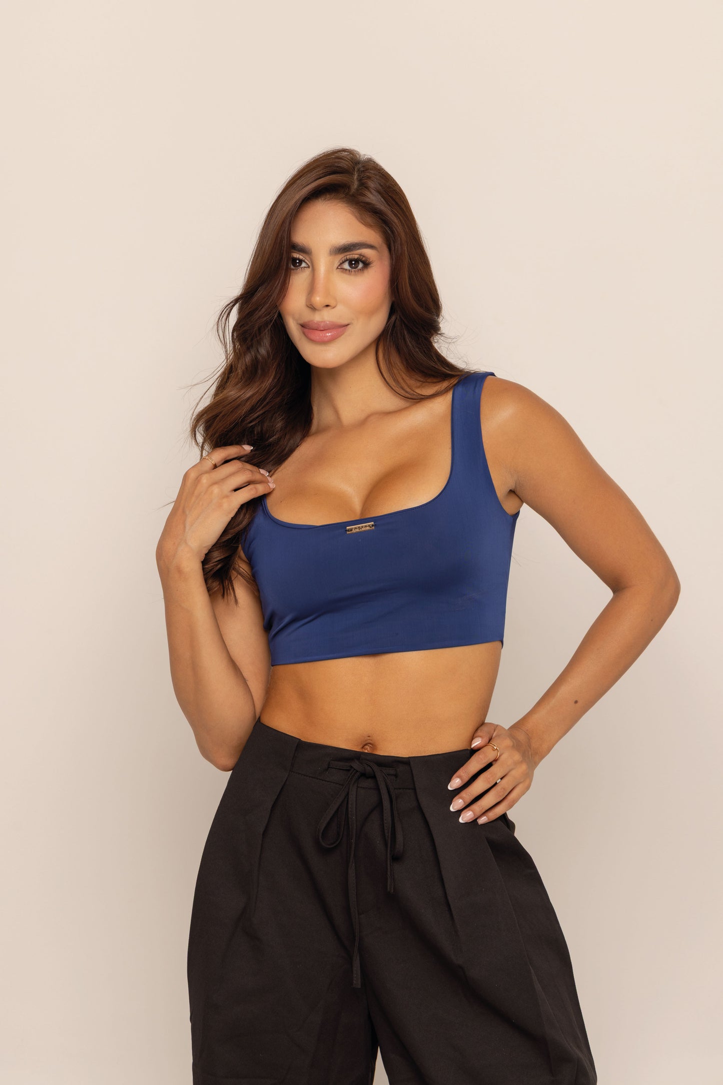 TOP FUENTE AZUL NAVY