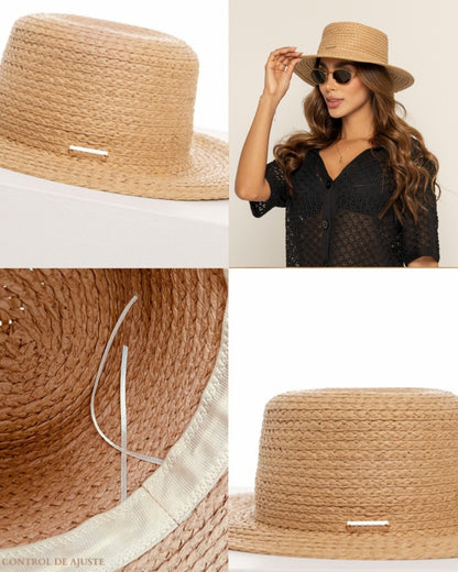 SOMBRERO TEJIDO TRENZADO